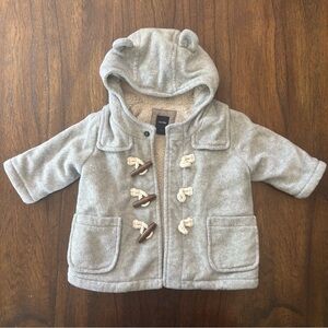 Gray Gap Baby Fleece Jacket with Bear Ears